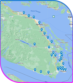 Darias Service Area Map